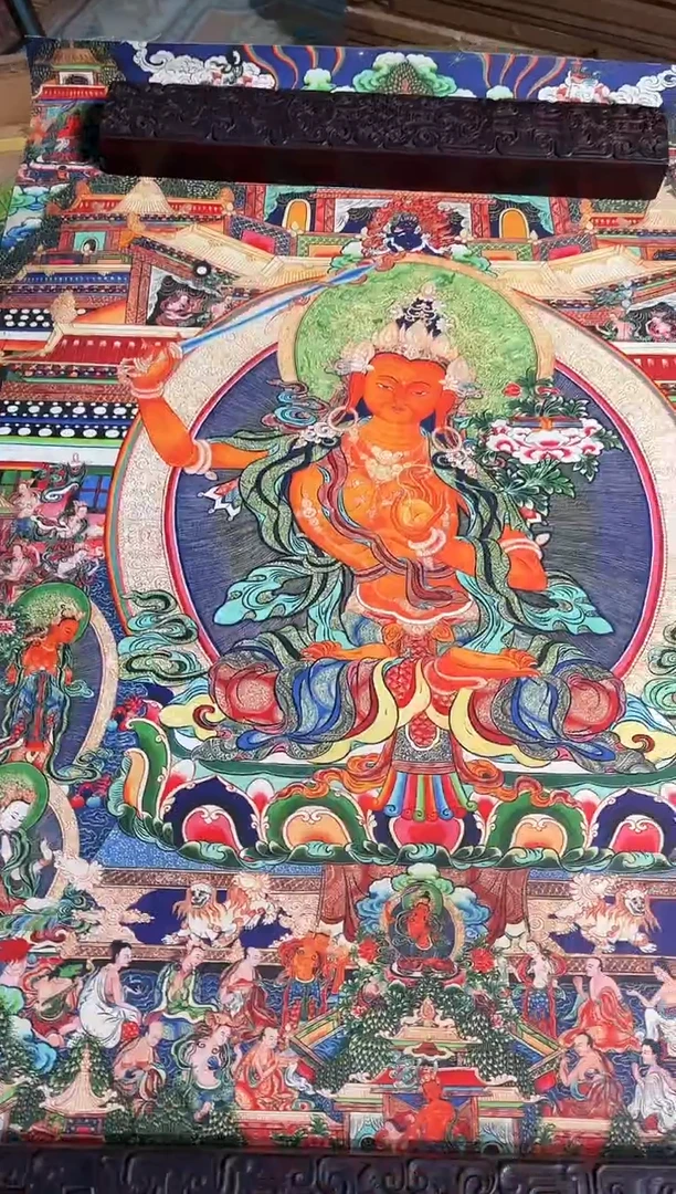 卷轴画曦曦的唐卡tk160