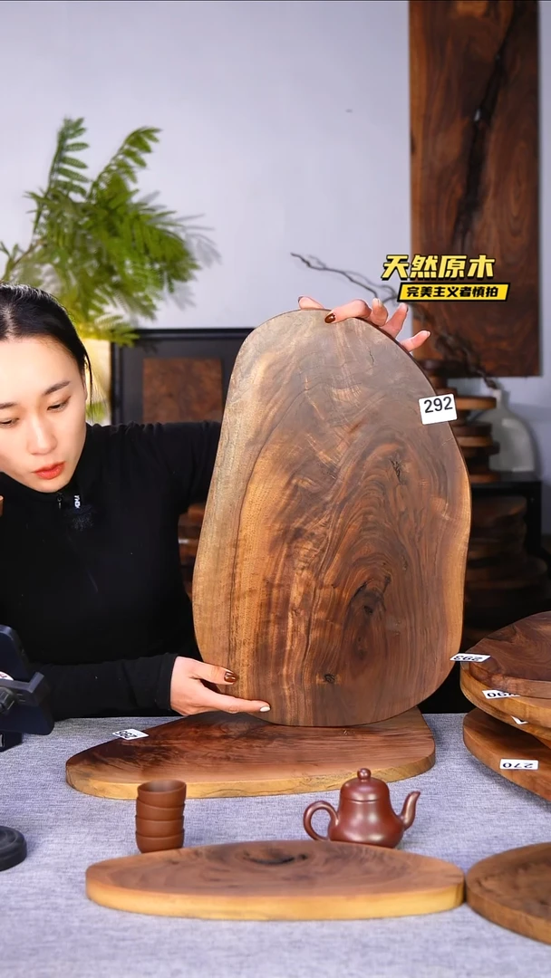 木北美黑胡桃原木.干裂疤结不属于商品质量问题完美主义者慎拍