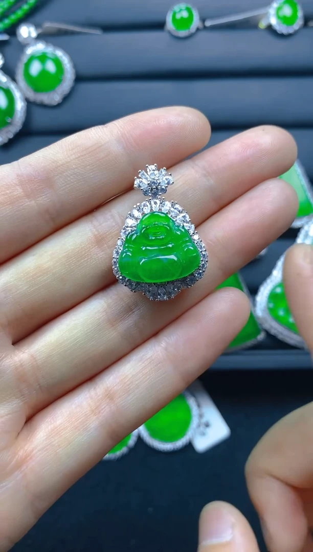 翡翠银S925镶嵌颈饰1111111