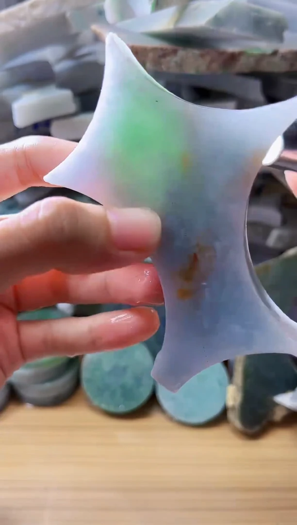 裸石翡翠翡翠a货正品玉石陈057