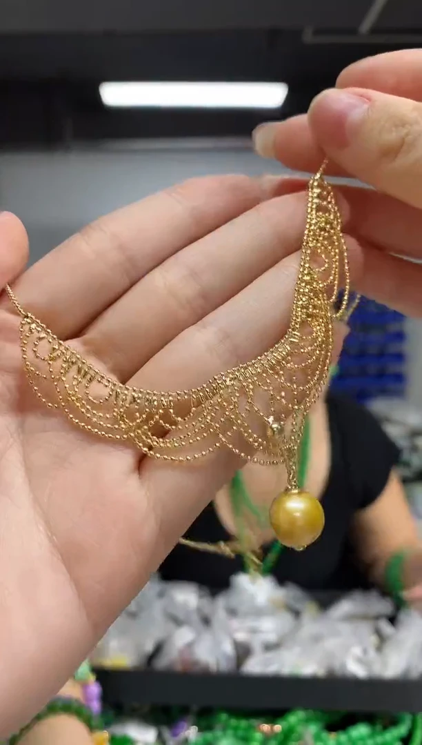 未镶嵌颈饰海水珍珠闪购链接   多样性发其一颜色微差