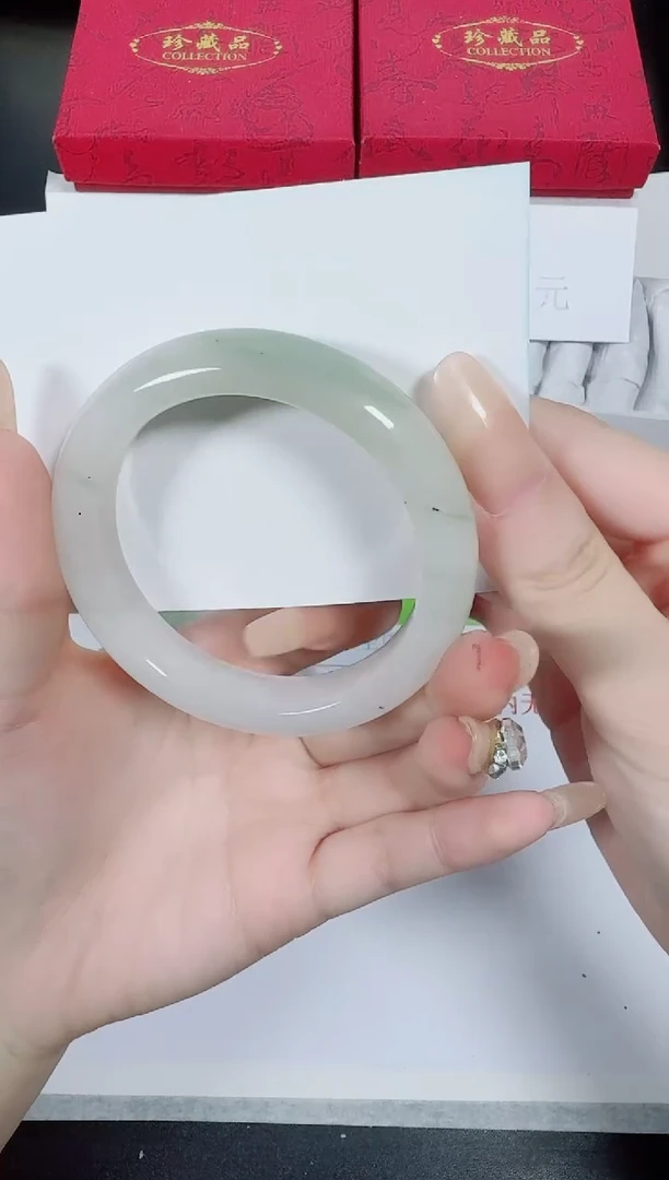 【闪购商品】石英质玉手镯未镶嵌K77-53.5