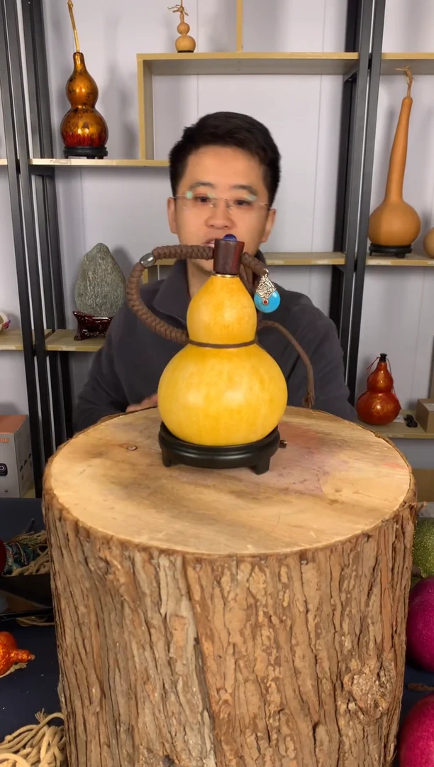 非遗大漆天然酒葫芦一物一拍