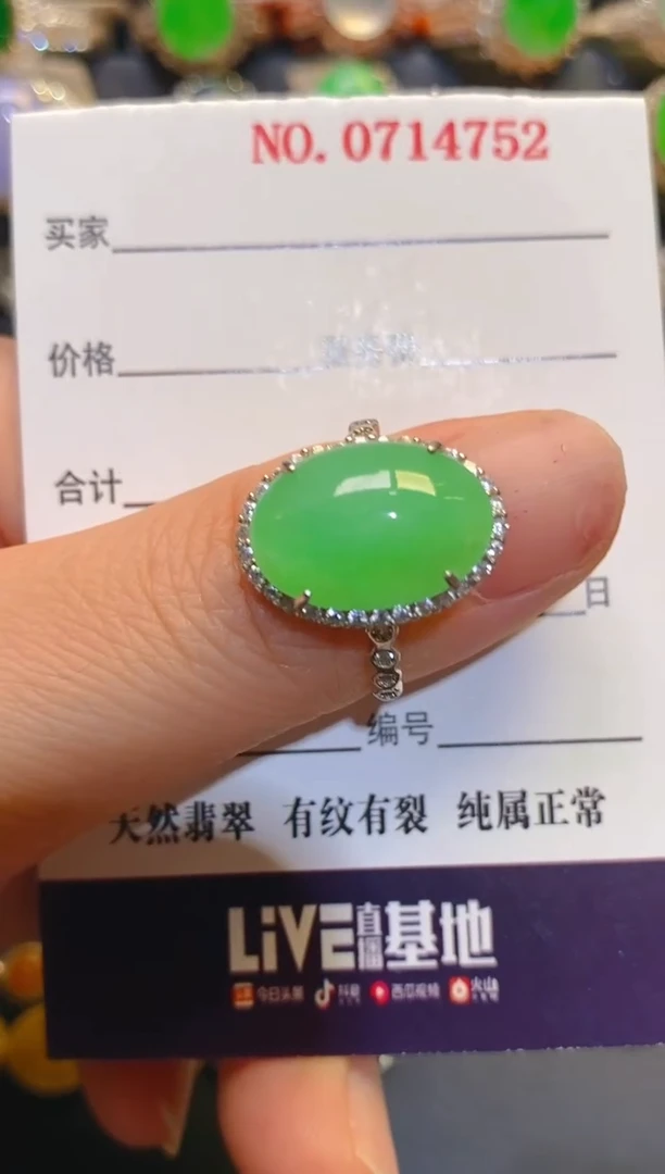 银S925镶嵌翡翠耳饰天然
