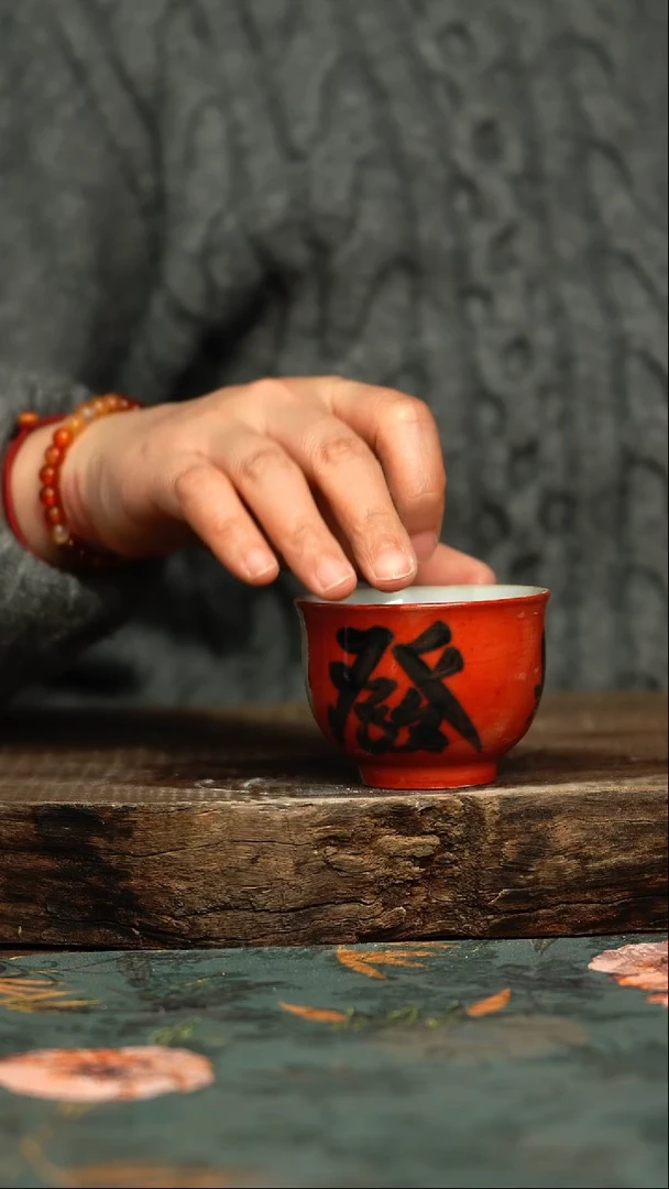 【闪购商品】杯杯釉下彩手工手绘同款陶器