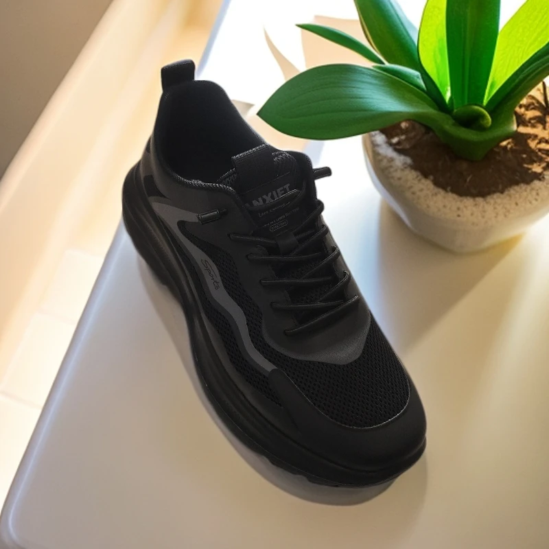 68827增高修面皮225透气概念夏季百搭轻便春季系带镂空网面鞋