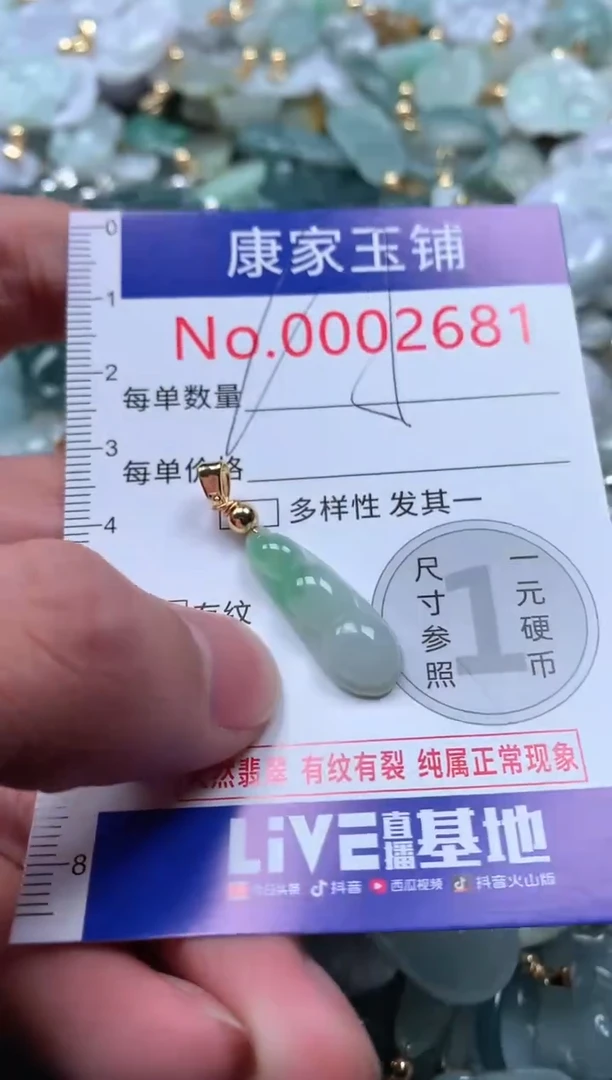 【闪购商品】翡翠吊坠(不含链)未镶嵌2681