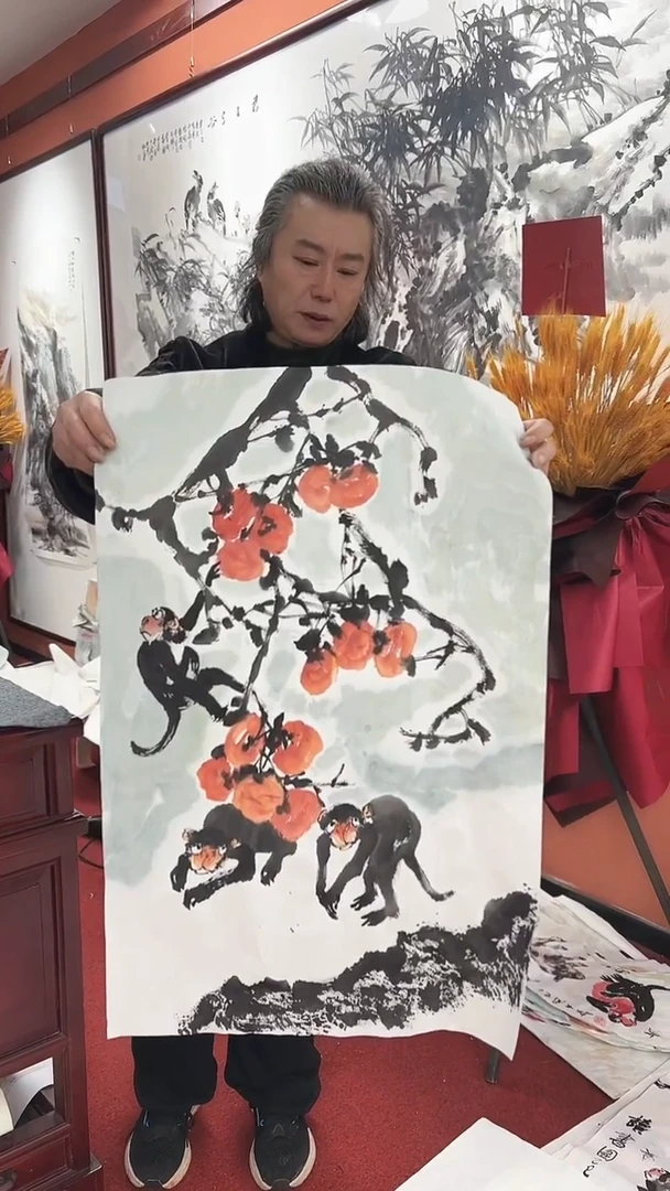 国画周大拙/国画/花鸟
