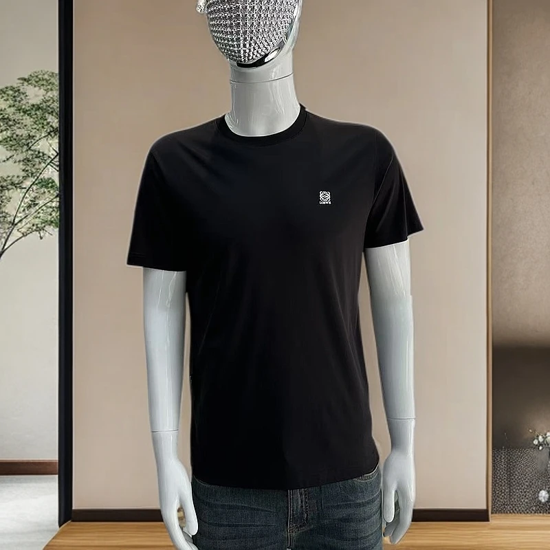 2025年春夏圆领男士时尚休闲短袖高品质百搭潮流T恤