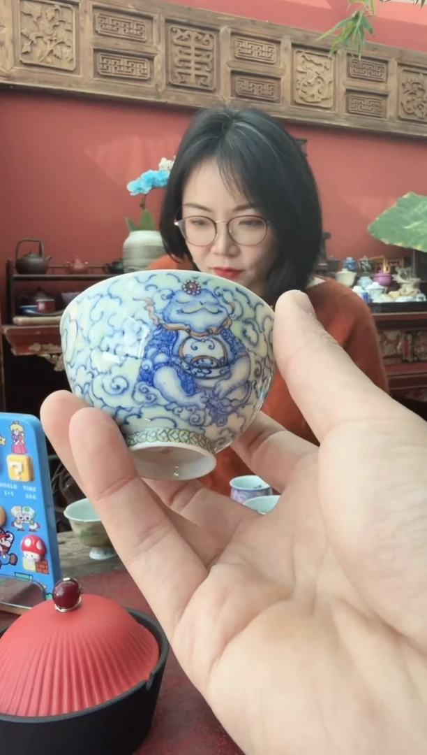 摆件陶板娘的茶茶具