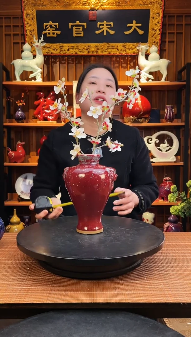 【闪购商品】摆件大宋官窑【小虎头瓶】鸿运当头