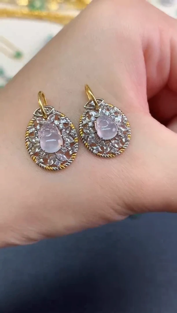 吊坠(不含链)18K金镶嵌翡翠吊坠(不含链)|980多样性发其一