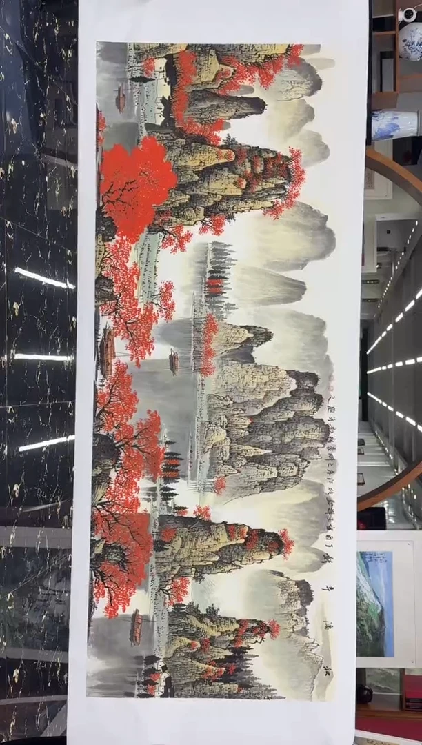 国画国画绘画山水花鸟