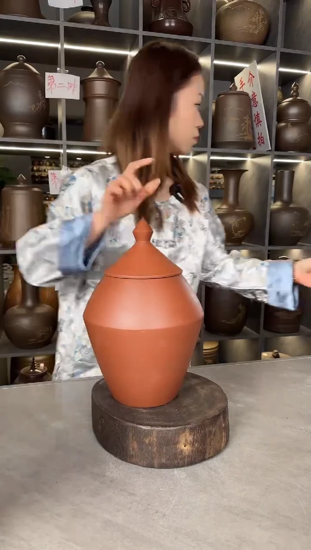 【闪购商品】罐本陶手作坭兴陶1-1.5斤茶叶罐手工痕迹