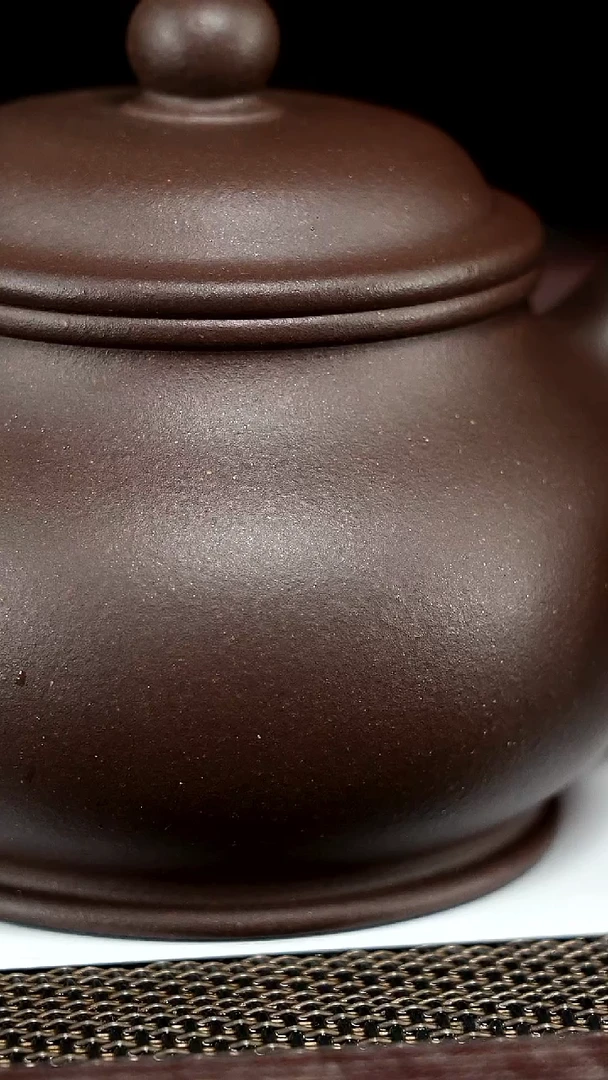 【闪购商品】紫泥茶壶底槽青处理170毫升
