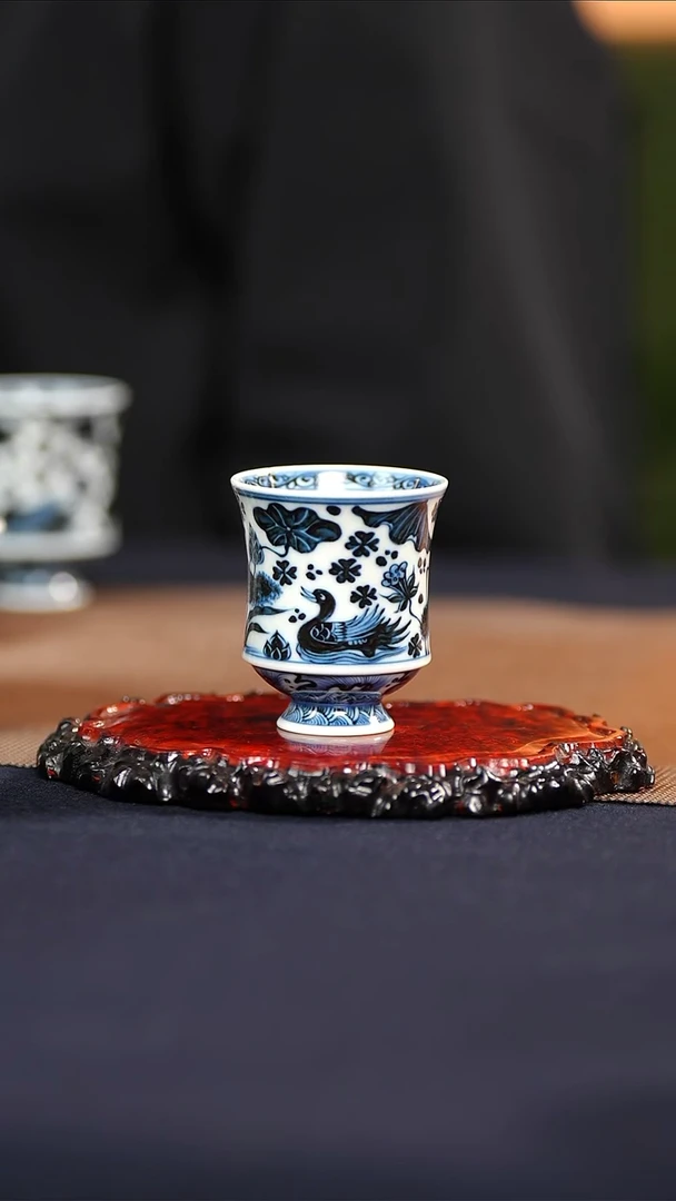 其他陶瓷N***a景德镇陶瓷鸳鸯单杯