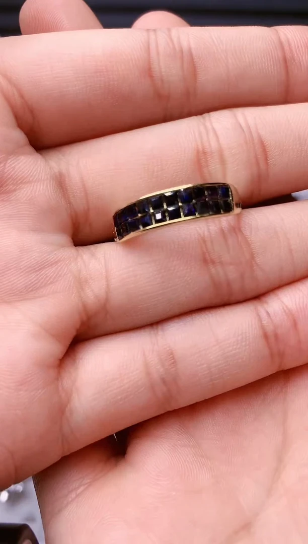 【闪购商品】蓝宝石戒指银S925镶嵌........