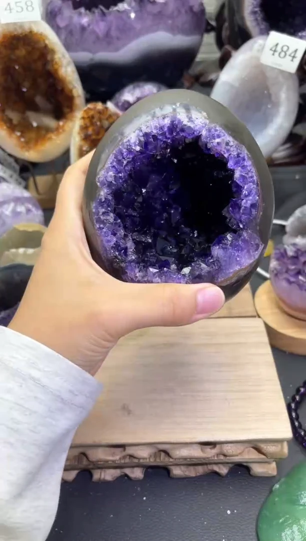 未镶嵌大型摆件（非配饰）紫晶523号龙蛋