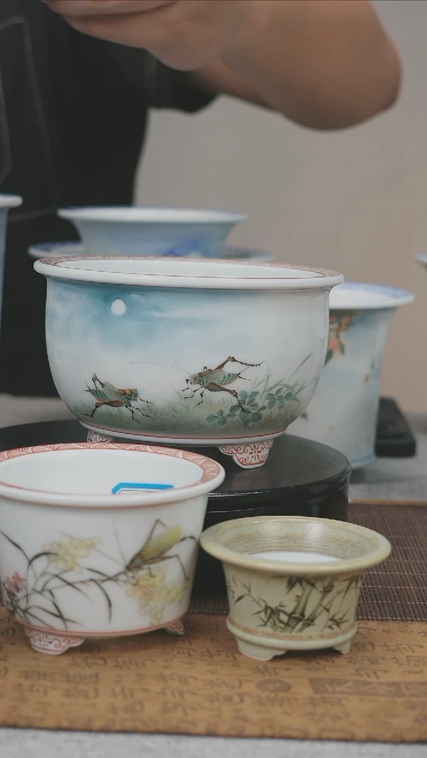 J****n3个手工陶瓷花盆