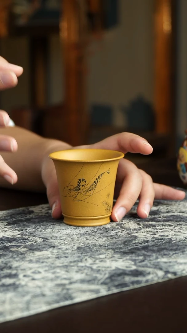 茶杯紫砂5号宜兴紫砂原矿作品