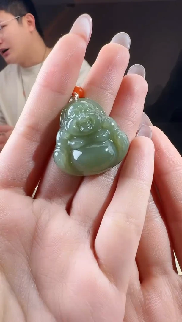 颈饰未镶嵌和田玉佛公3