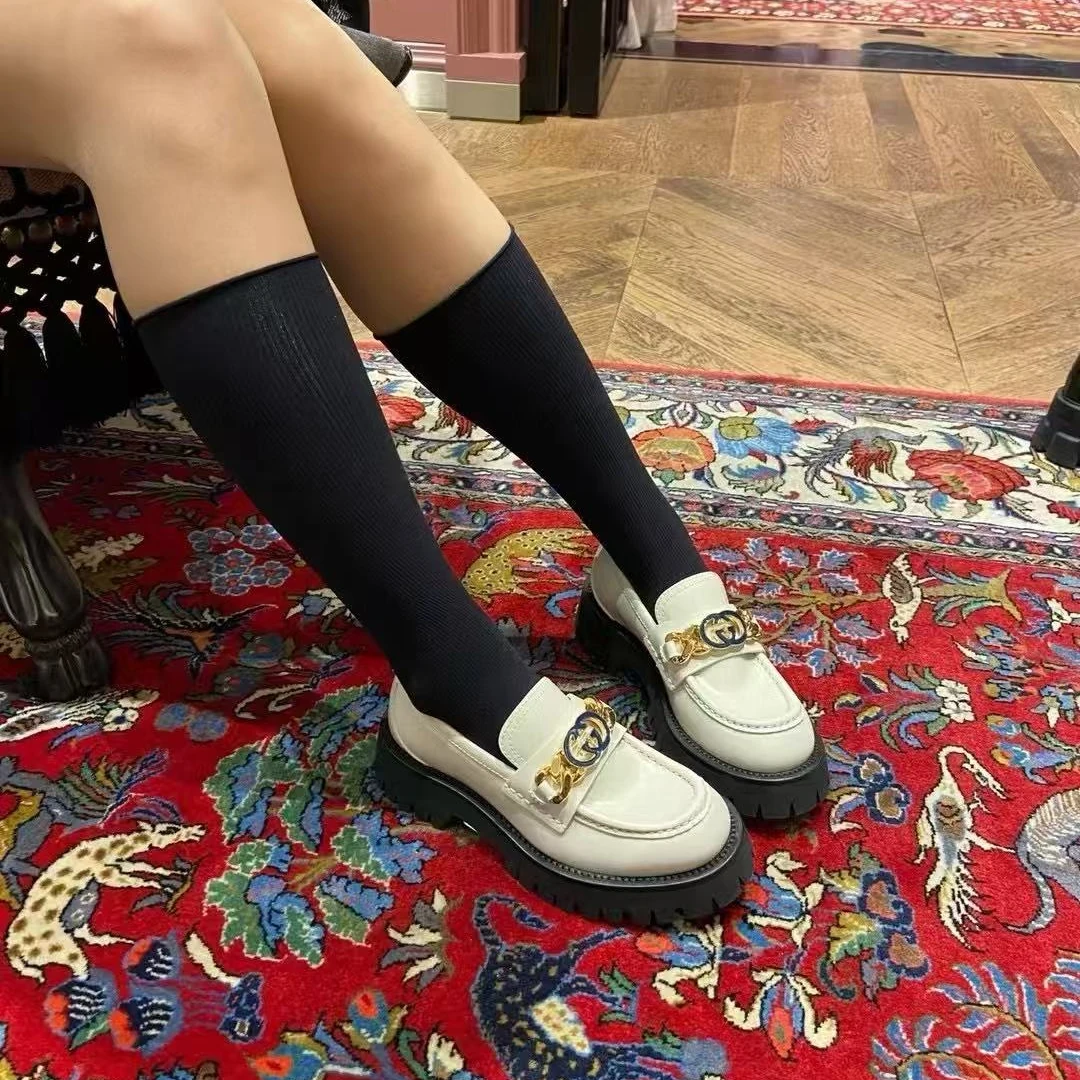 未使用 GUCCI/古驰 /六六/女款厚底乐福鞋