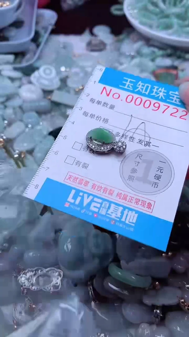 翡翠未镶嵌吊坠(不含链)9722