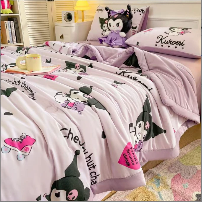 库洛米  110*150卡通水洗夏凉被空调被子春秋被夏季可机水洗