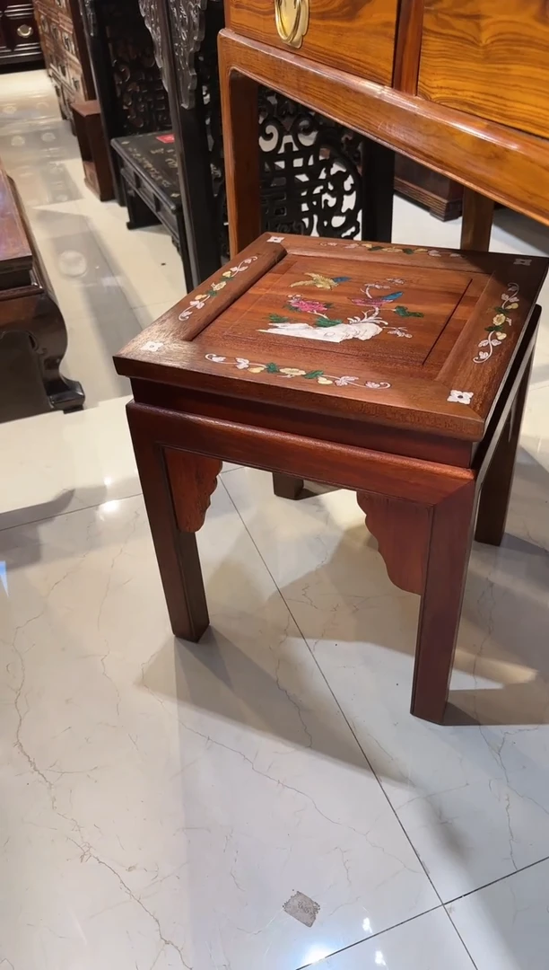 【闪购商品】木木艺缅花山鸟大方凳698.88888