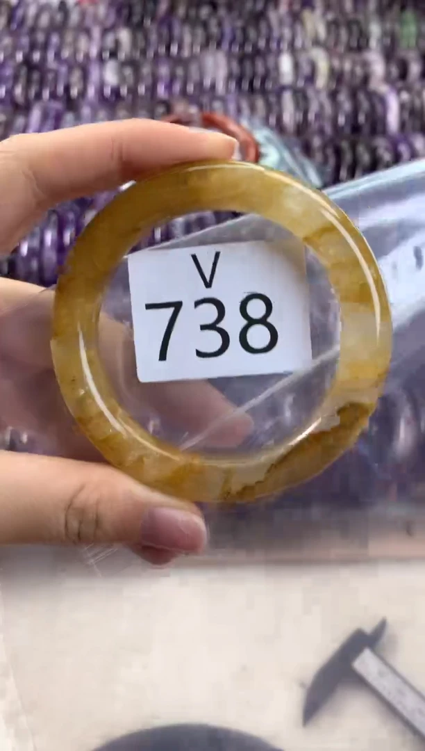 【闪购商品】水晶水晶手镯V未镶嵌738-53