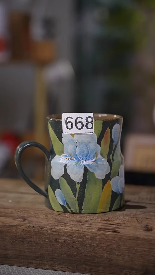 【闪购商品】瓷片油画风·彩绘·设计师石一款