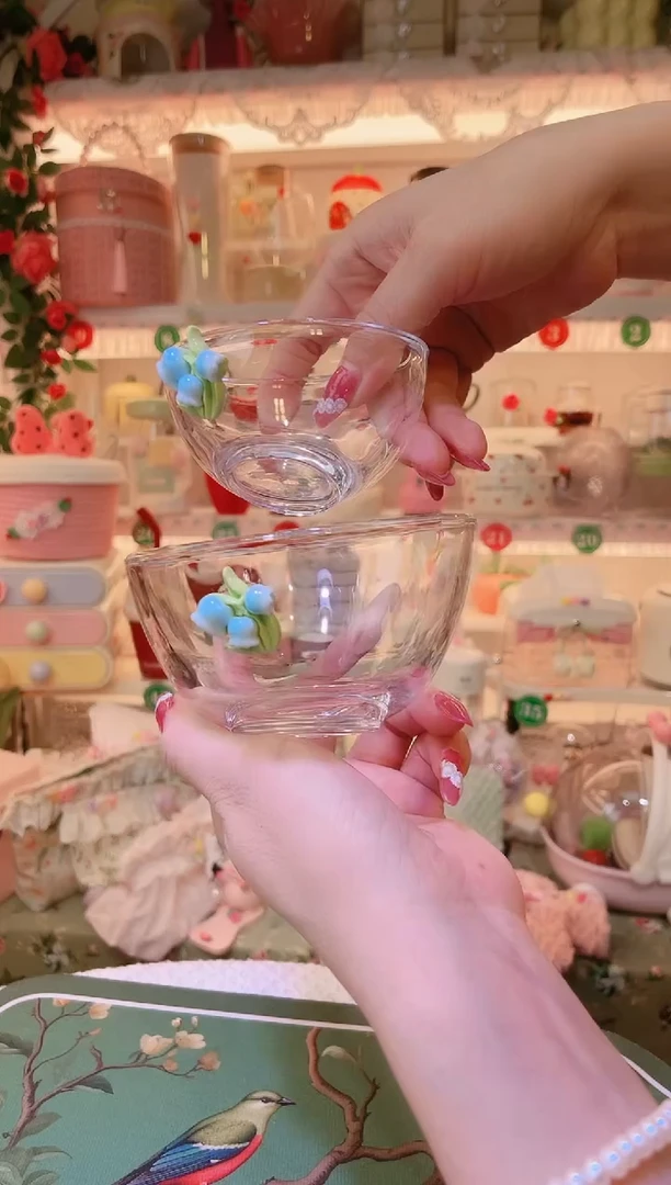 铃兰花小吃碗2个——手工制作品质好！