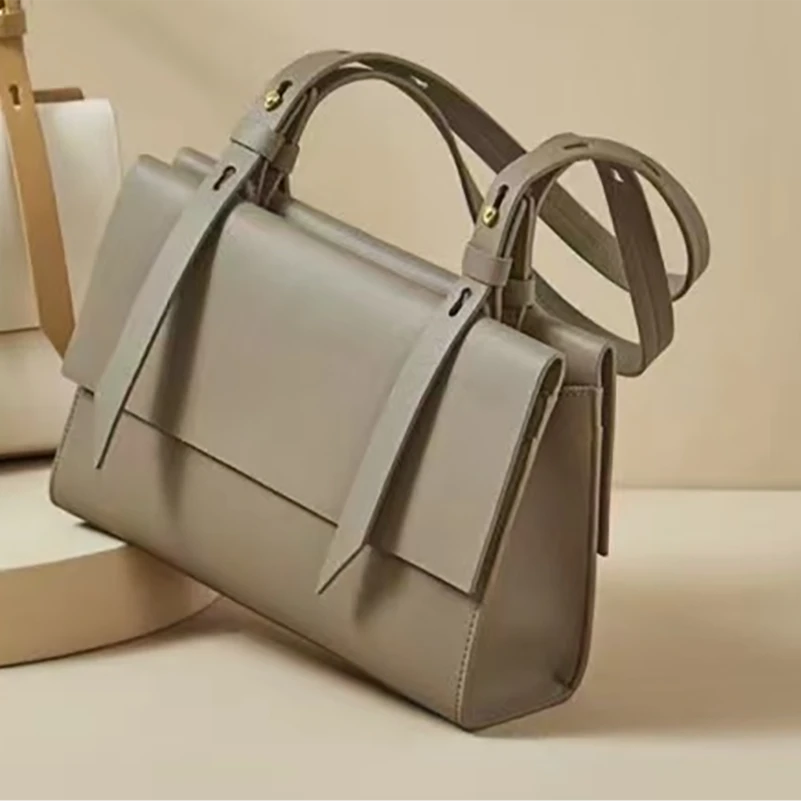 【芝麻集】SLBL-BW3281-灰色休闲时尚百搭腋下女包