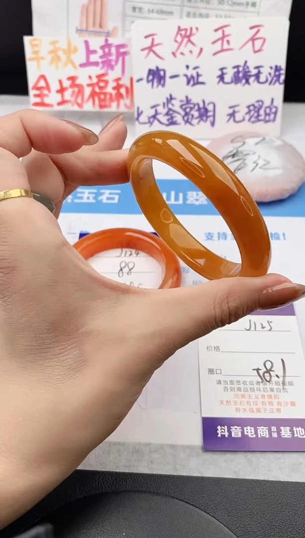 未镶嵌手镯石英质玉j125-HB58+