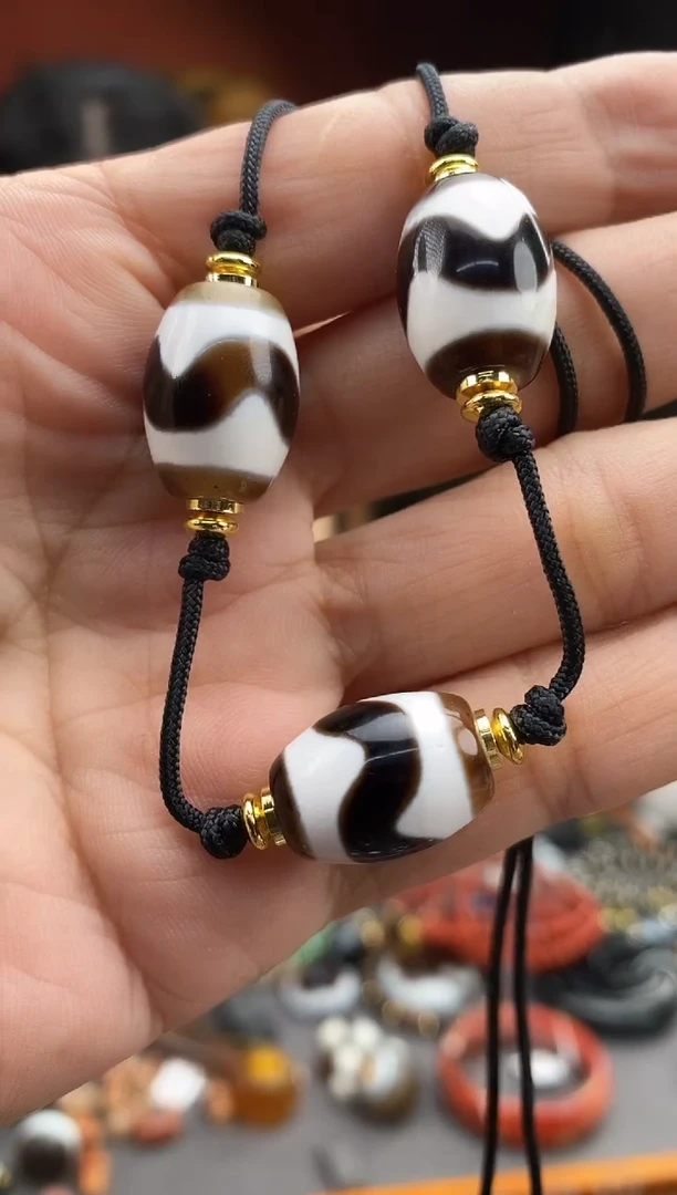 玛瑙/玉髓颈饰未镶嵌-0917-290 Y多样性发