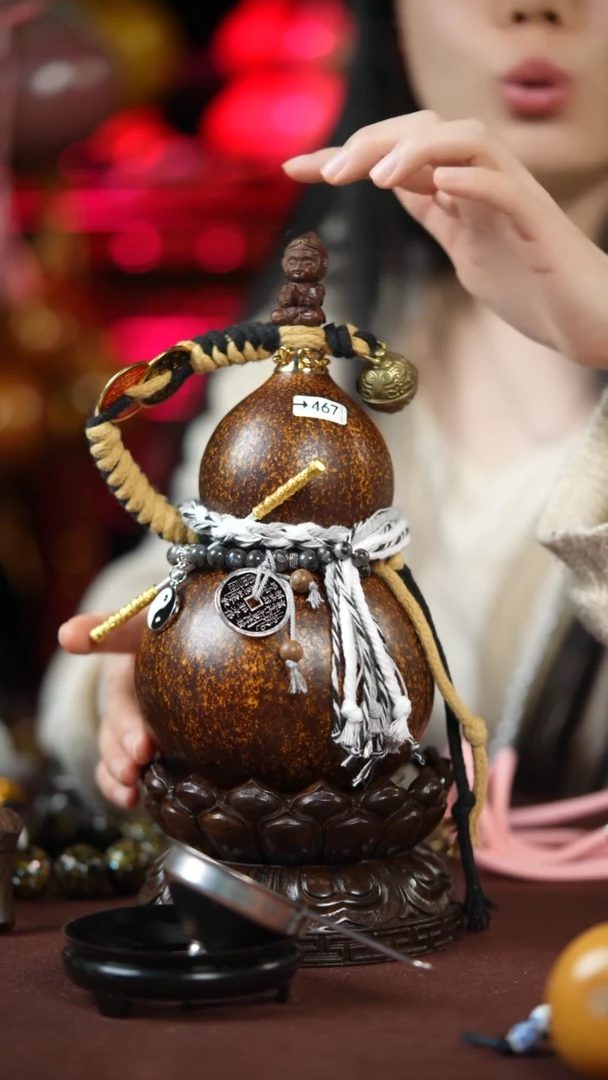 【闪购商品】467号500ml左右的非遗漆器酒葫芦