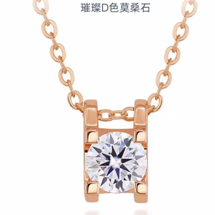 59-XL牛头1克拉925银桑钻渡18K 发夹