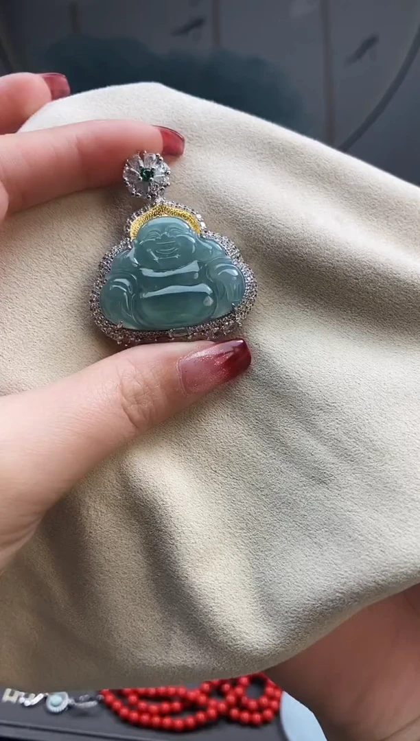 【闪购商品】翡翠颈饰银S925镶嵌2409251533 CH 翡翠佛公