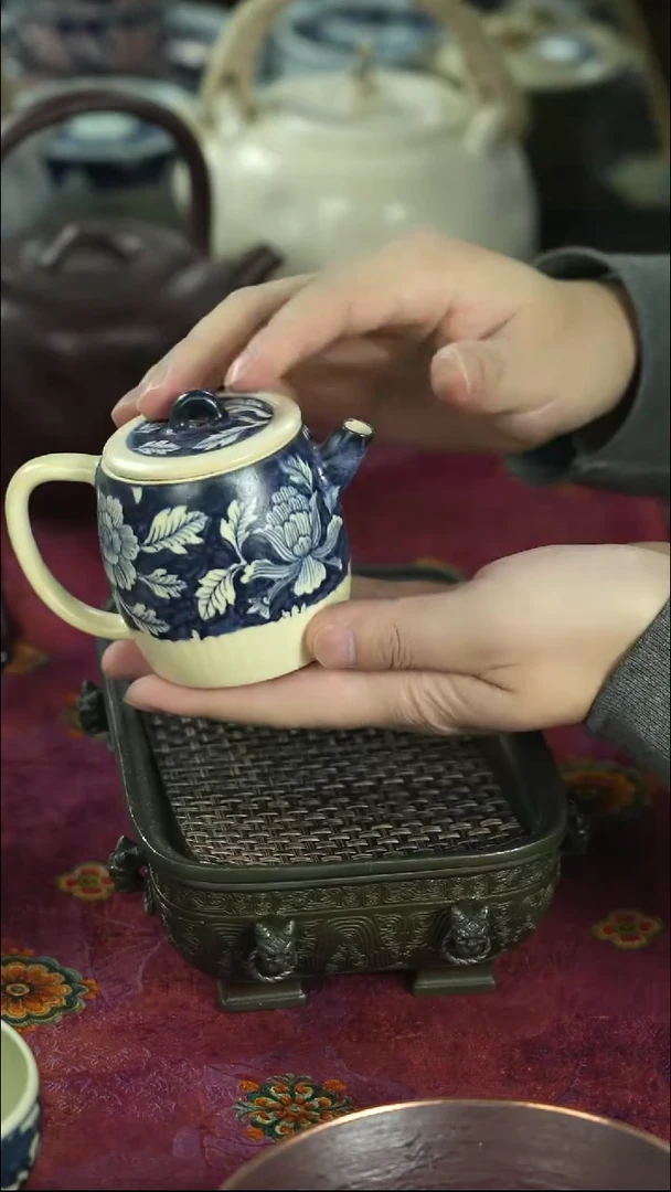 炸茶具 天冷了 围炉煮茶中~~