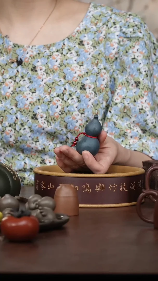 茶壶紫砂紫砂葫芦茶宠摆件
