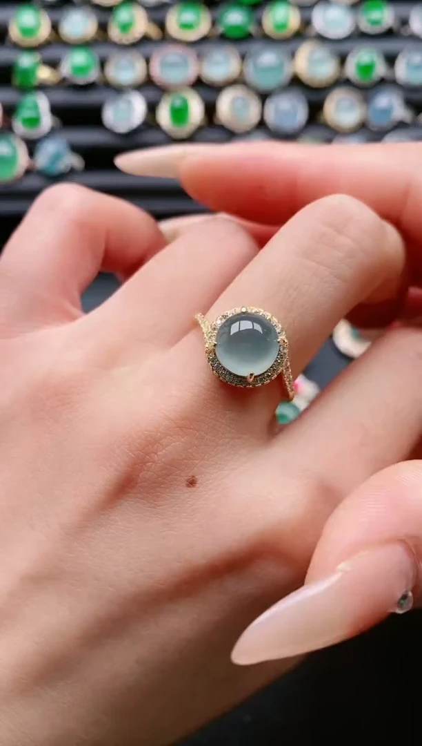 【闪购商品】翡翠戒指银S925镶嵌111111