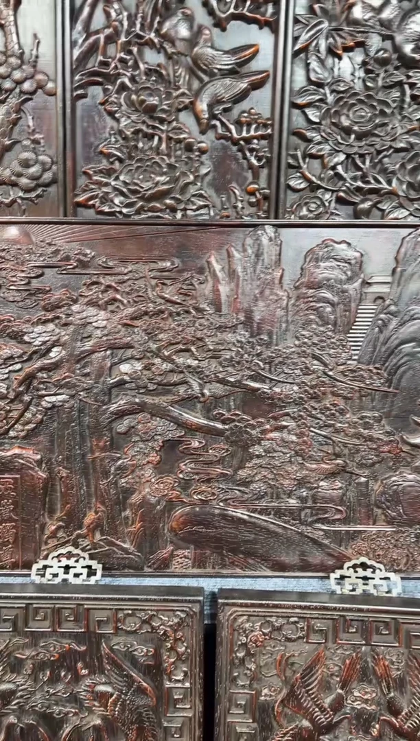 木紫檀雕刻一物一拍