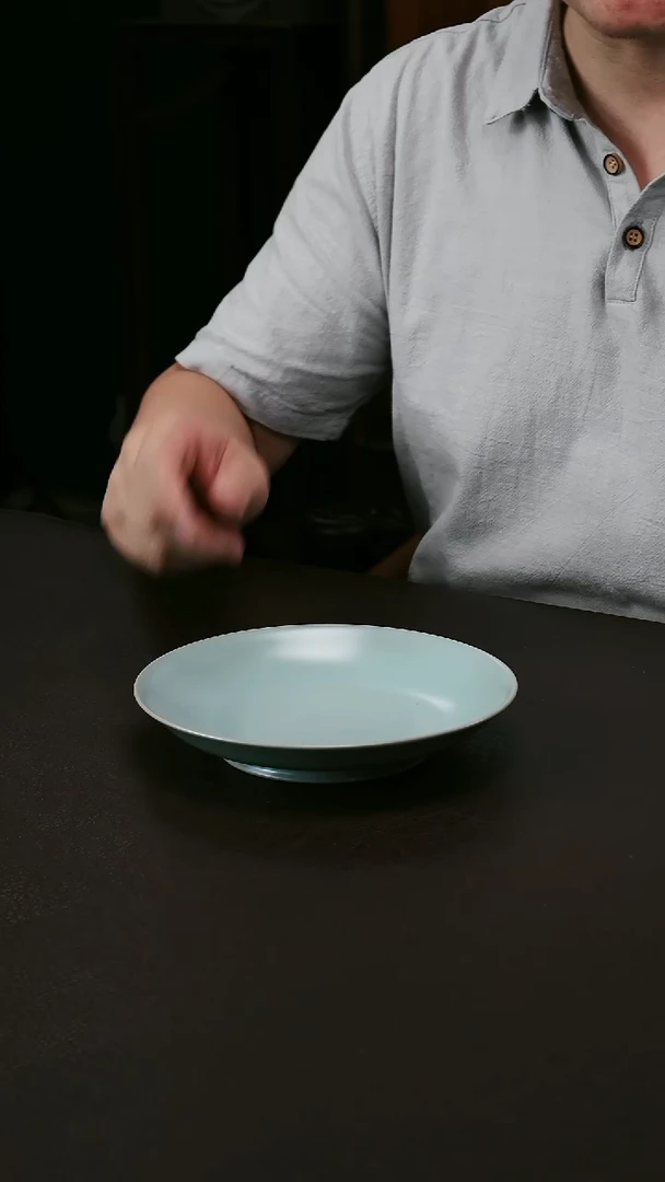 其他李布托微微瑕汝窑盘19