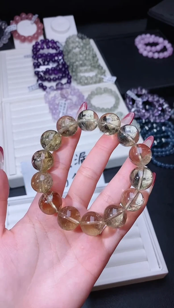 【闪购商品】水晶手链未镶嵌121.54魔晶宙斯 黄水晶手串