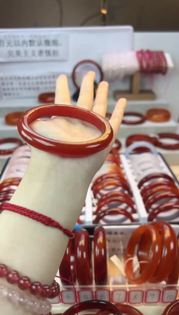 【闪购商品】玛瑙/玉髓手镯未镶嵌【默认微瑕】62