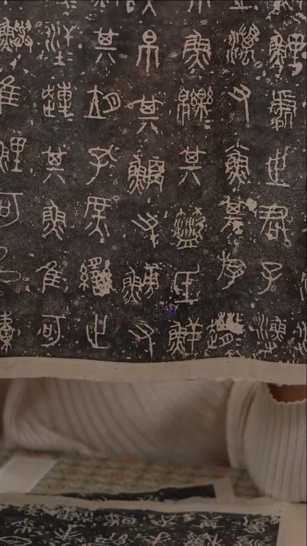 拓片用纸印石安*堂石鼓文软片