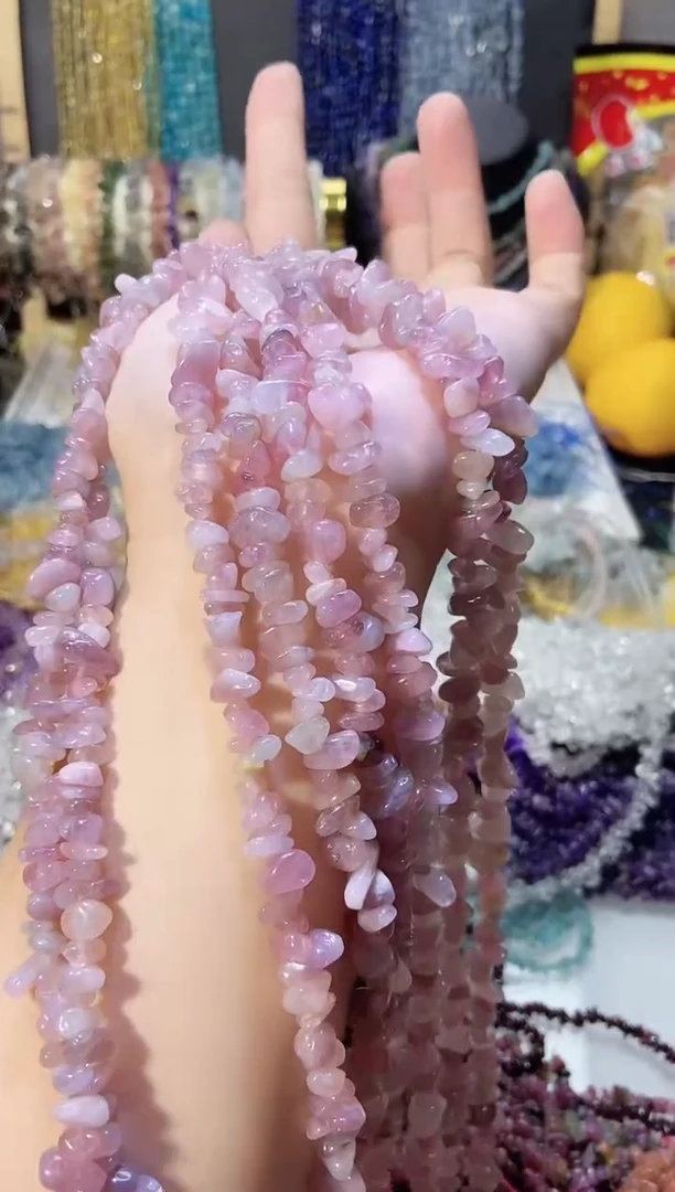 未镶嵌珠宝半成品水晶深紫马粉