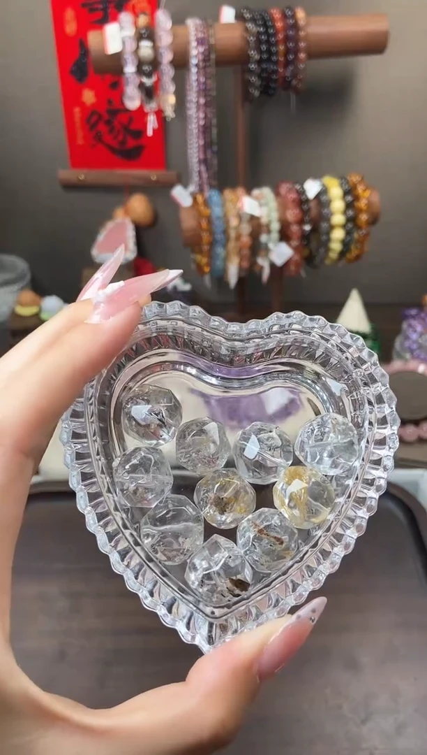 水晶手链未镶嵌闪灵钻随行单珠15m