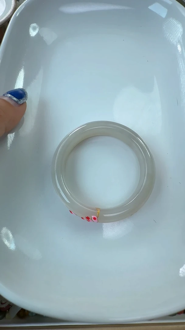 未镶嵌手镯和田玉爱***鱼A222一个