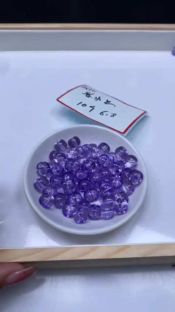 未镶嵌珠宝半成品水晶M739 维多利亚9*10mm10颗6.8元